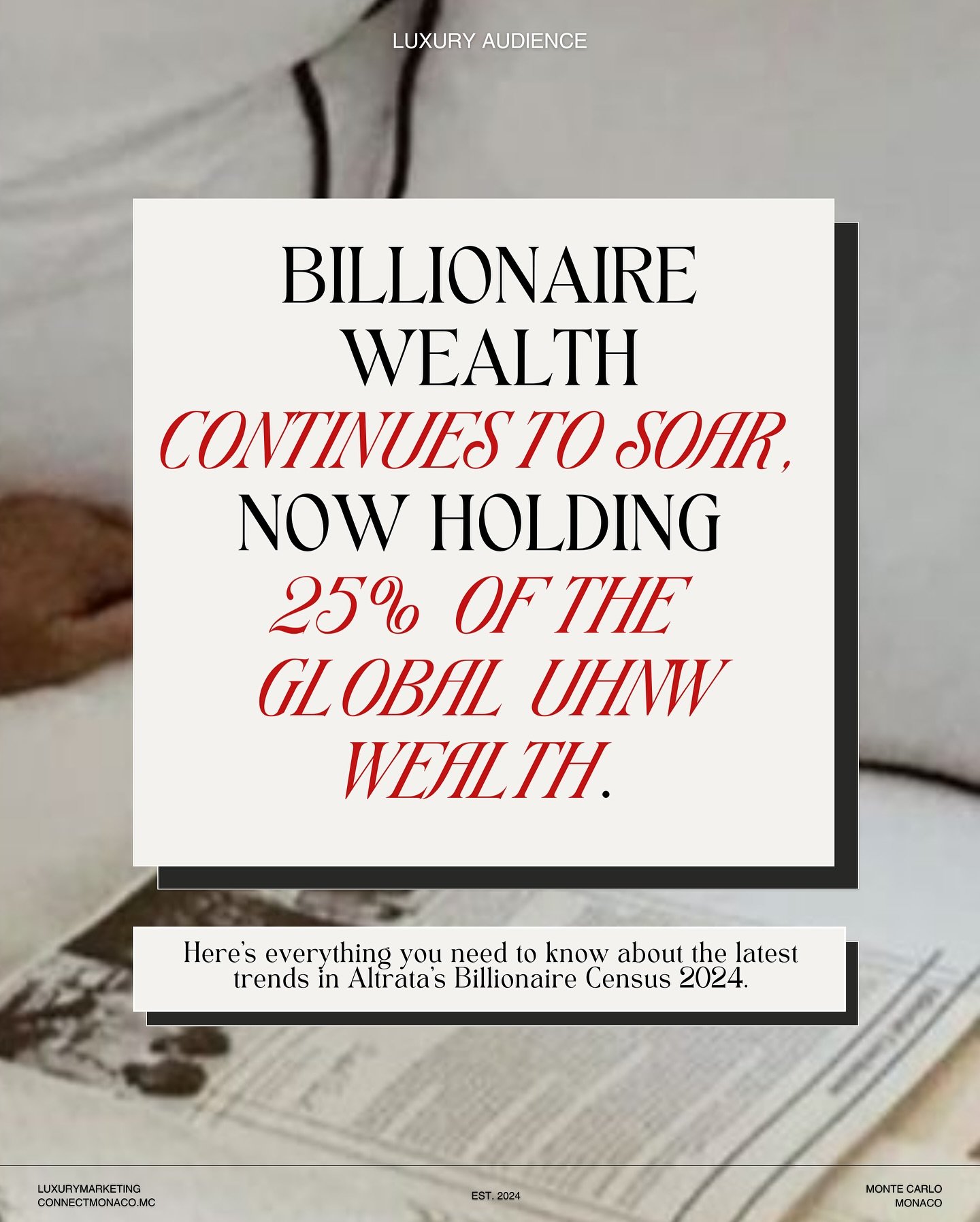 Billionaire wealth is soaring again &rarr; here&rsquo;s what you need to know 👀💼📈🌍.

In a volatile economy, billionaires now hold 25% of global UHNW wealth&mdash;up from 2022. What&rsquo;s driving this growth? 

From the rise of female billionair