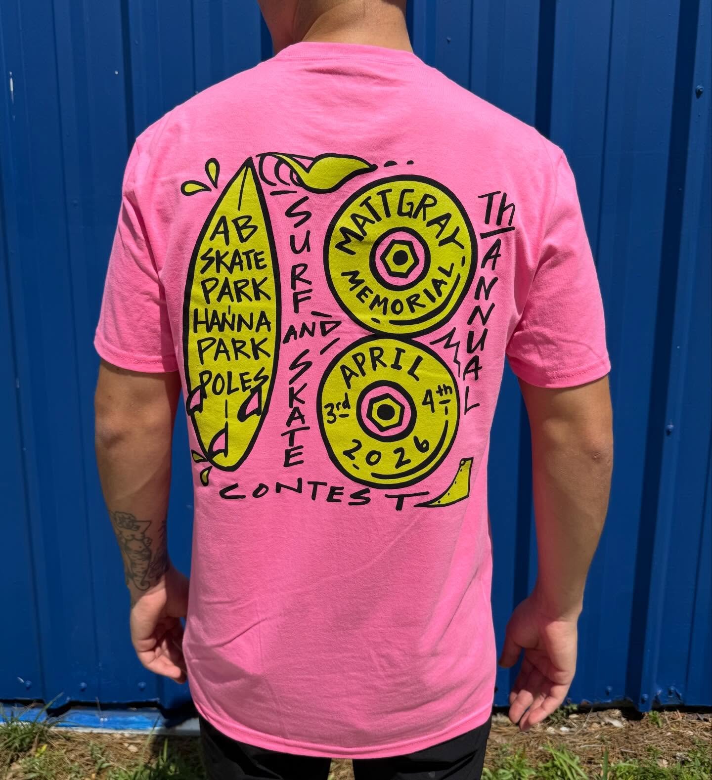 Matt Gray shirts now available at @sunrisesurfshop ! Get them while they&rsquo;re HOT! Limited supply, see you all Friday!