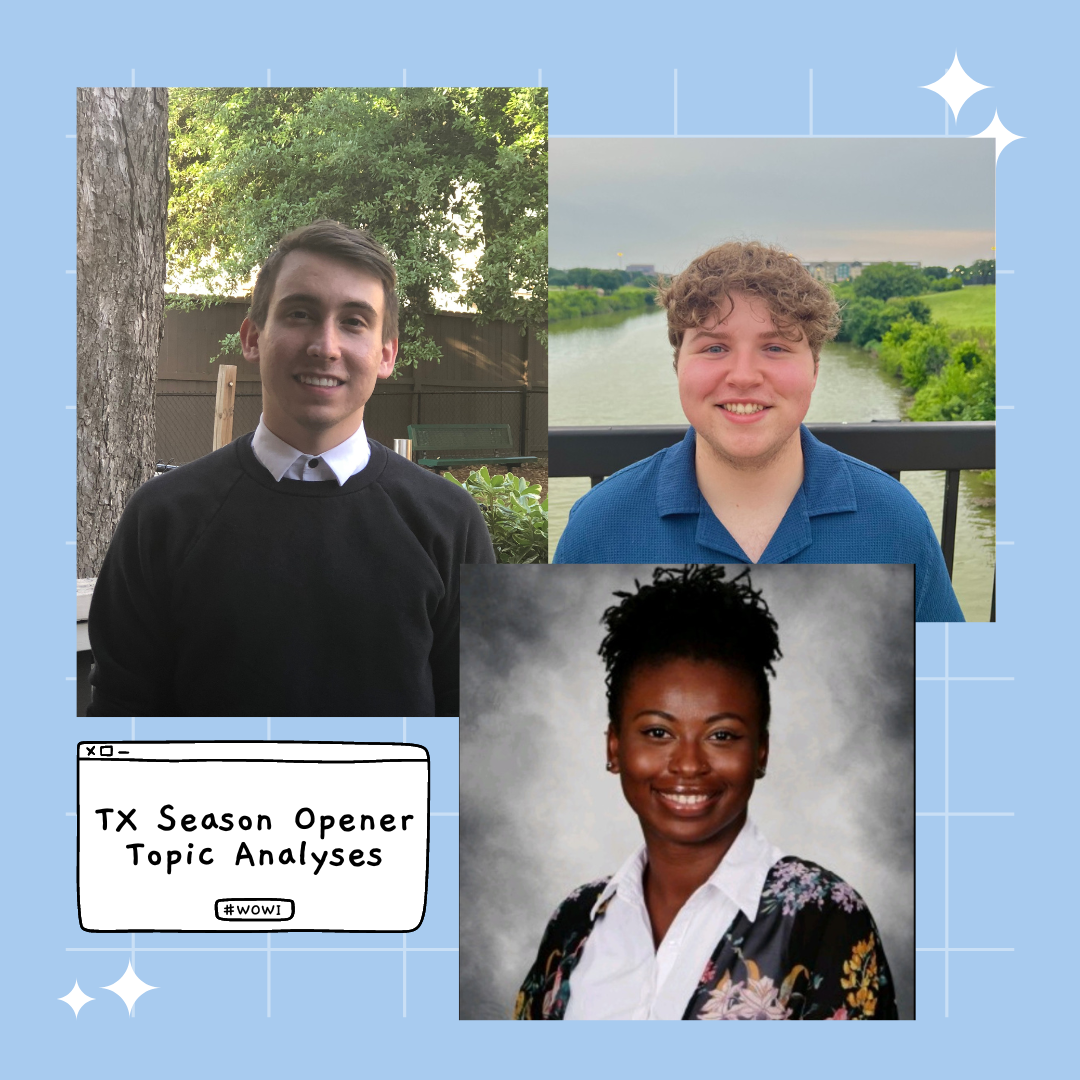 Tackling the TX Season Opener Motions: Citizen Journalism, Vouchers, Judiciaries, and Palau