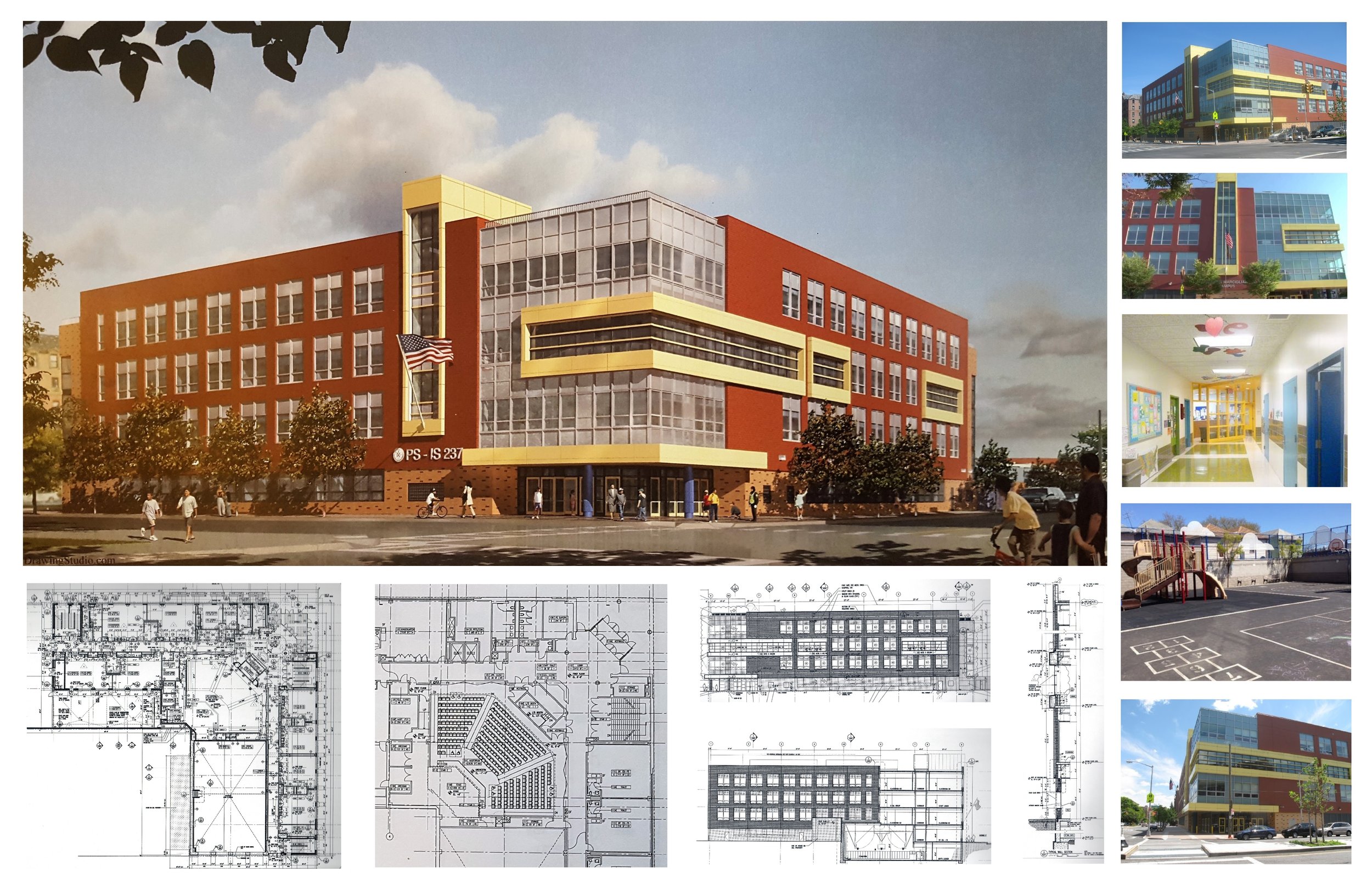 PS/IS 237 School in Brooklyn, NY. Schematic design to Construction phase.