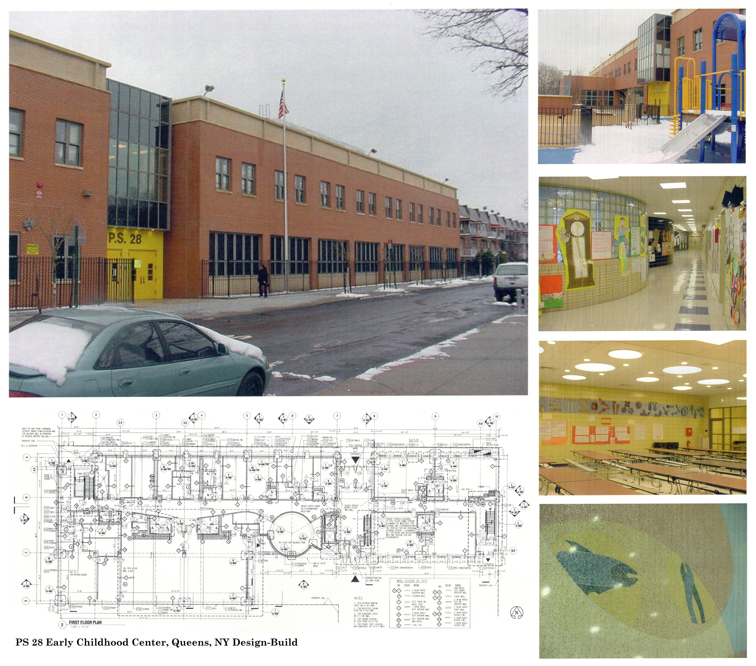 PS 28 Early Childhood Center in Queens, NY. Design-build project.