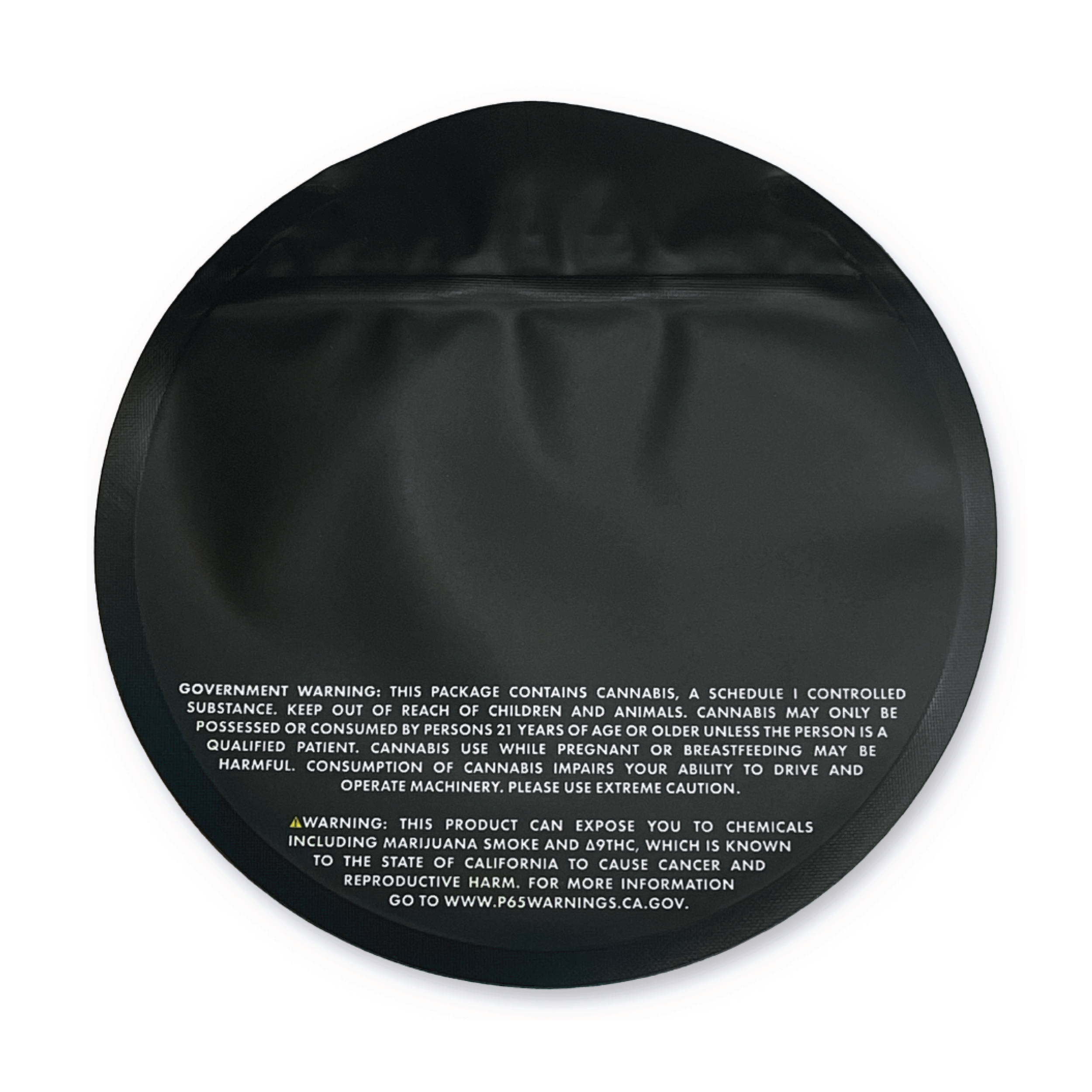 5 x 5in Circle Bag (CR, Black)