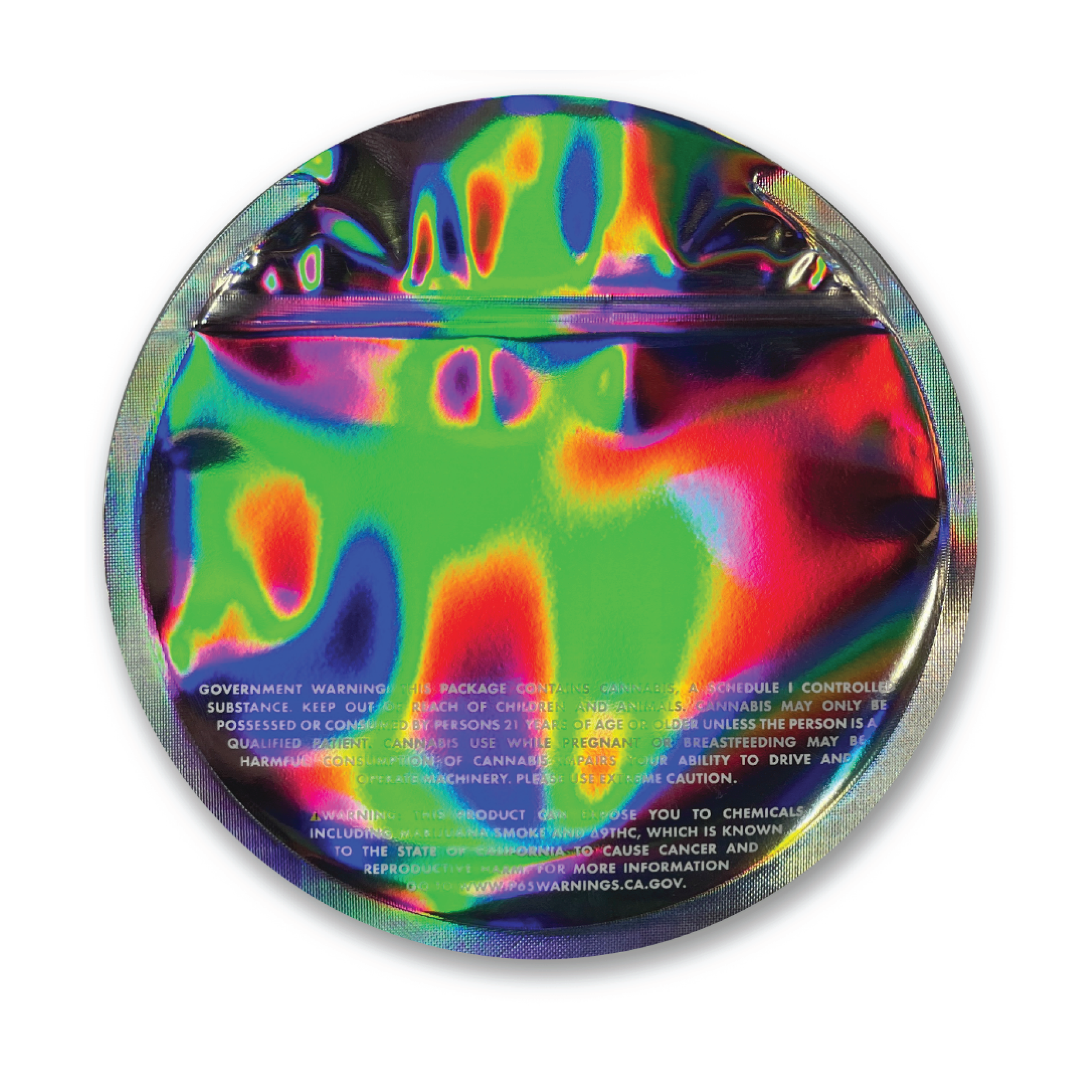 5 x 5in Circle Bag (CR, Holographic)