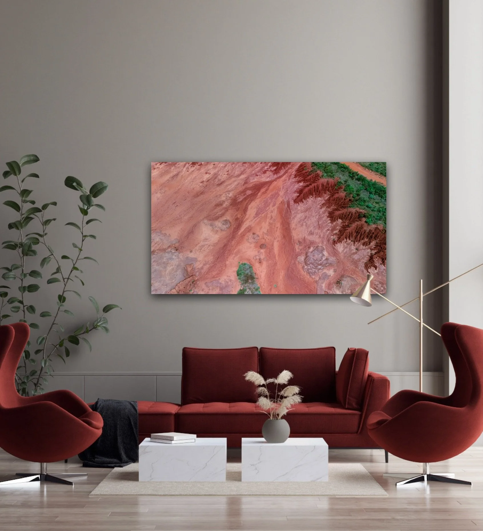 Pindan Red ocean cliffs near Broome as a mock up