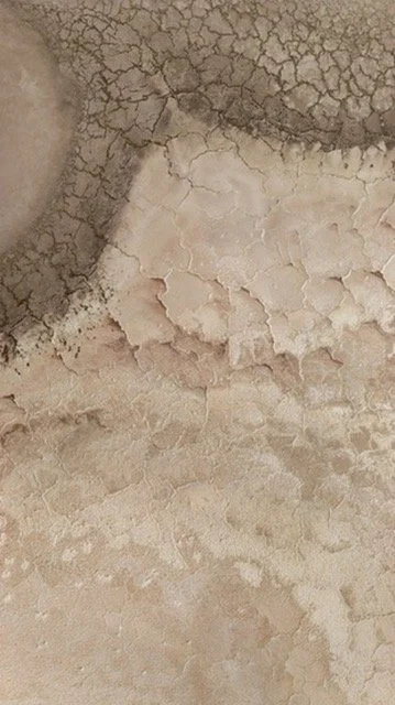 A dry salt lake from the air showing an alternative orientation.