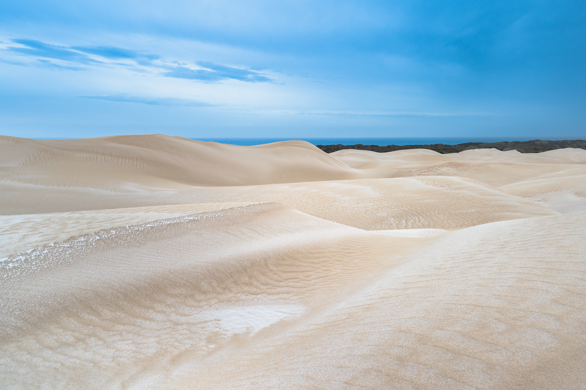 Dunes in stormy light on the Coral Coast in Western Australia