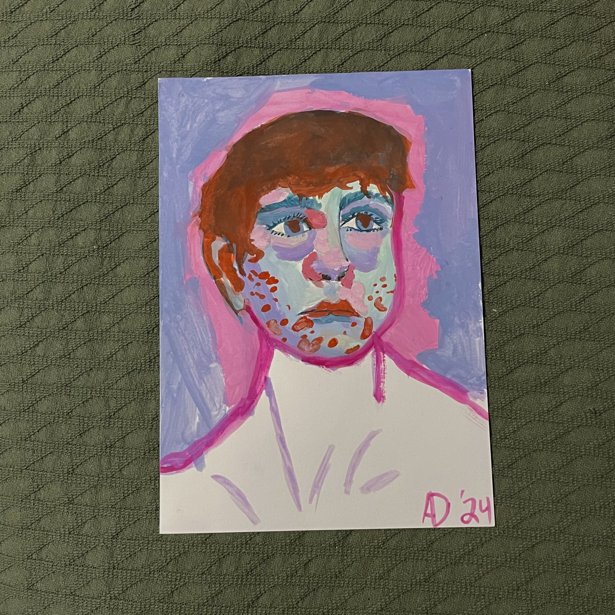 Looking Away Sketch (7inx10in original)