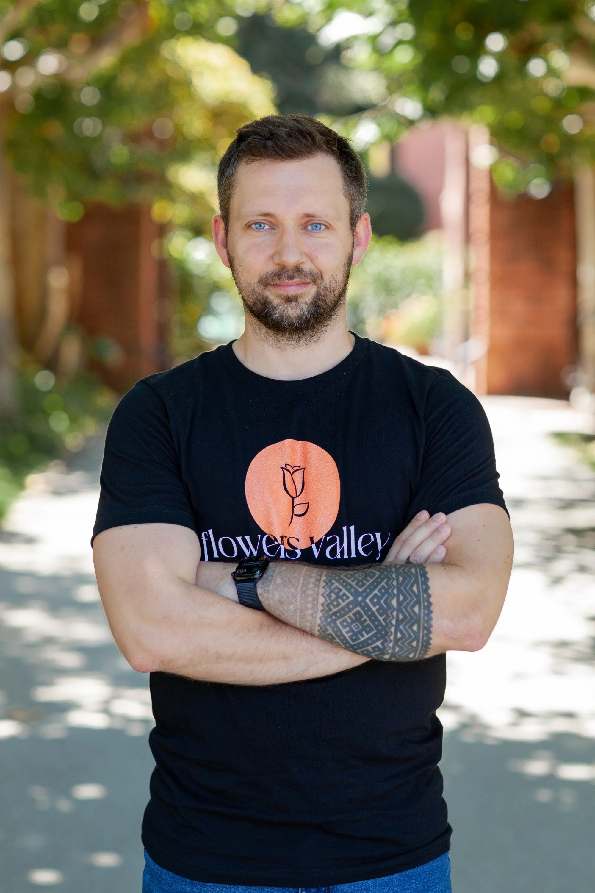 Andrii, co-owner of The Flowers Valley, expertly manages operations and supply chains, ensuring seamless delivery of our floral services for your special moments.