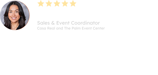 Flowers Valley is a vendor I always look forward to working with at Casa Real & The Palm Event Center! They are very professional, punctual, and overall great to work with. They create such gorgeous arrangements and bouquets, I will definitely be rec