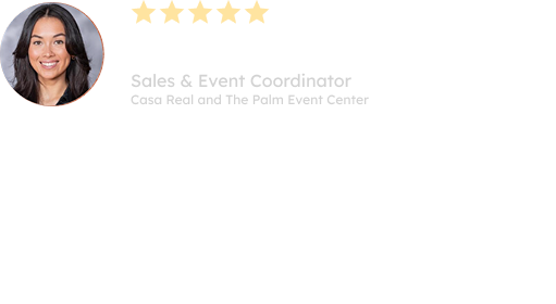 Flowers Valley is a vendor I always look forward to working with at Casa Real & The Palm Event Center! They are very professional, punctual, and overall great to work with. They create such gorgeous arrangements and bouquets, I will definitely be rec