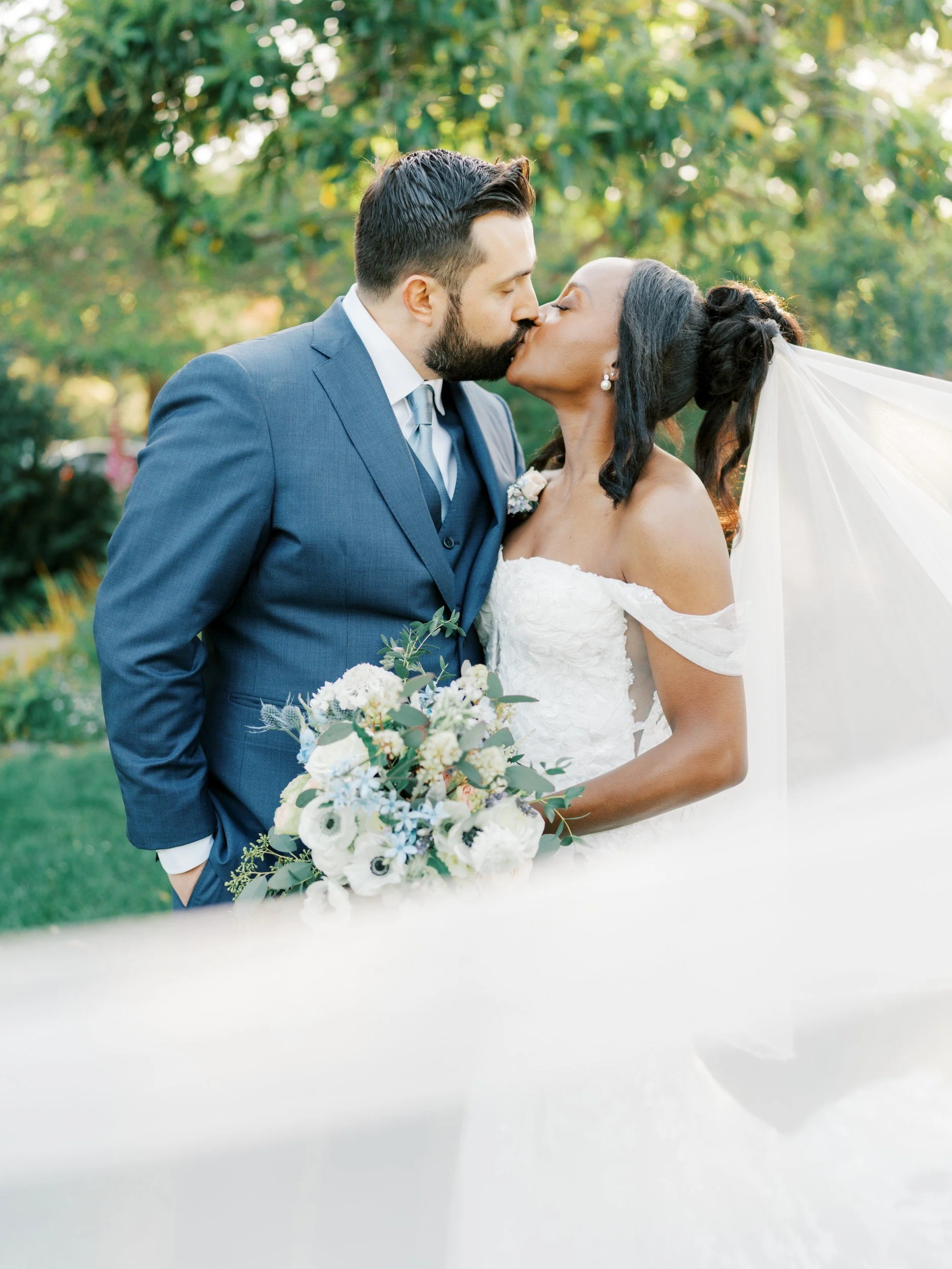 Soft pastel hues of blush, lavender, and cream set a romantic tone for Josten & Connor’s wedding at the Brazilian Room. Elegant roses and delicate anemones were paired with lush greenery, creating exquisite bouquets and dreamy floral arrangements tha