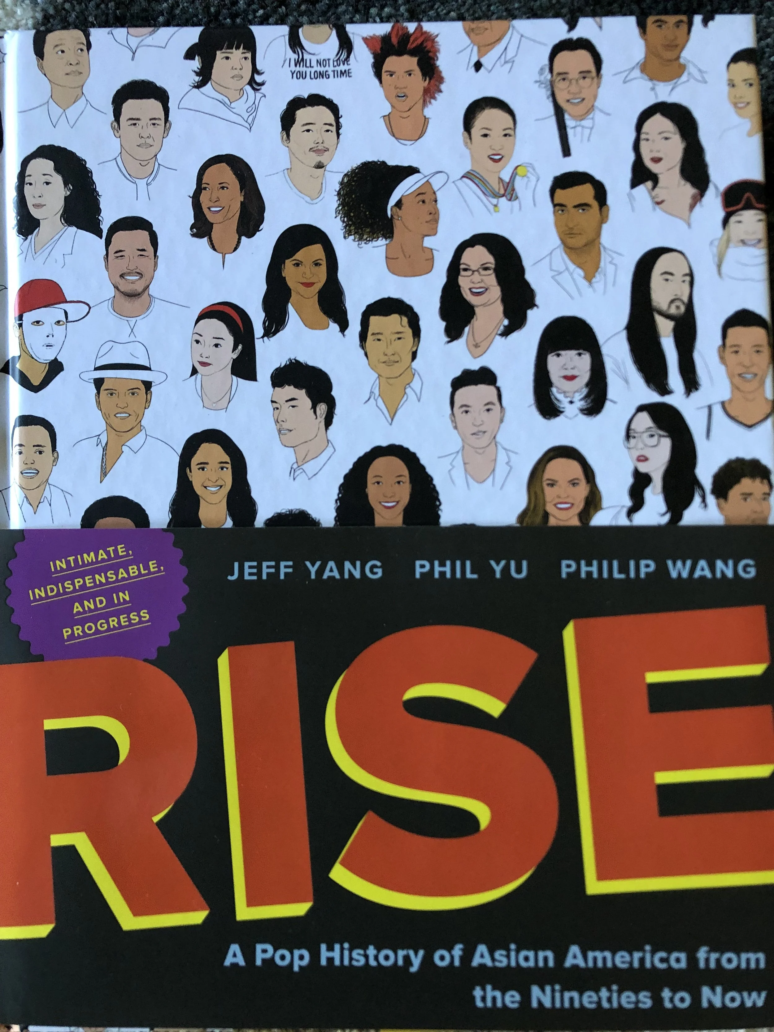 Rise: A Pop History of Asian America from the Nineties to Now, by Jeff Yang, Phil Yu, and Philip Wang. Michelle was commissioned to write a verse for a poem in the book.