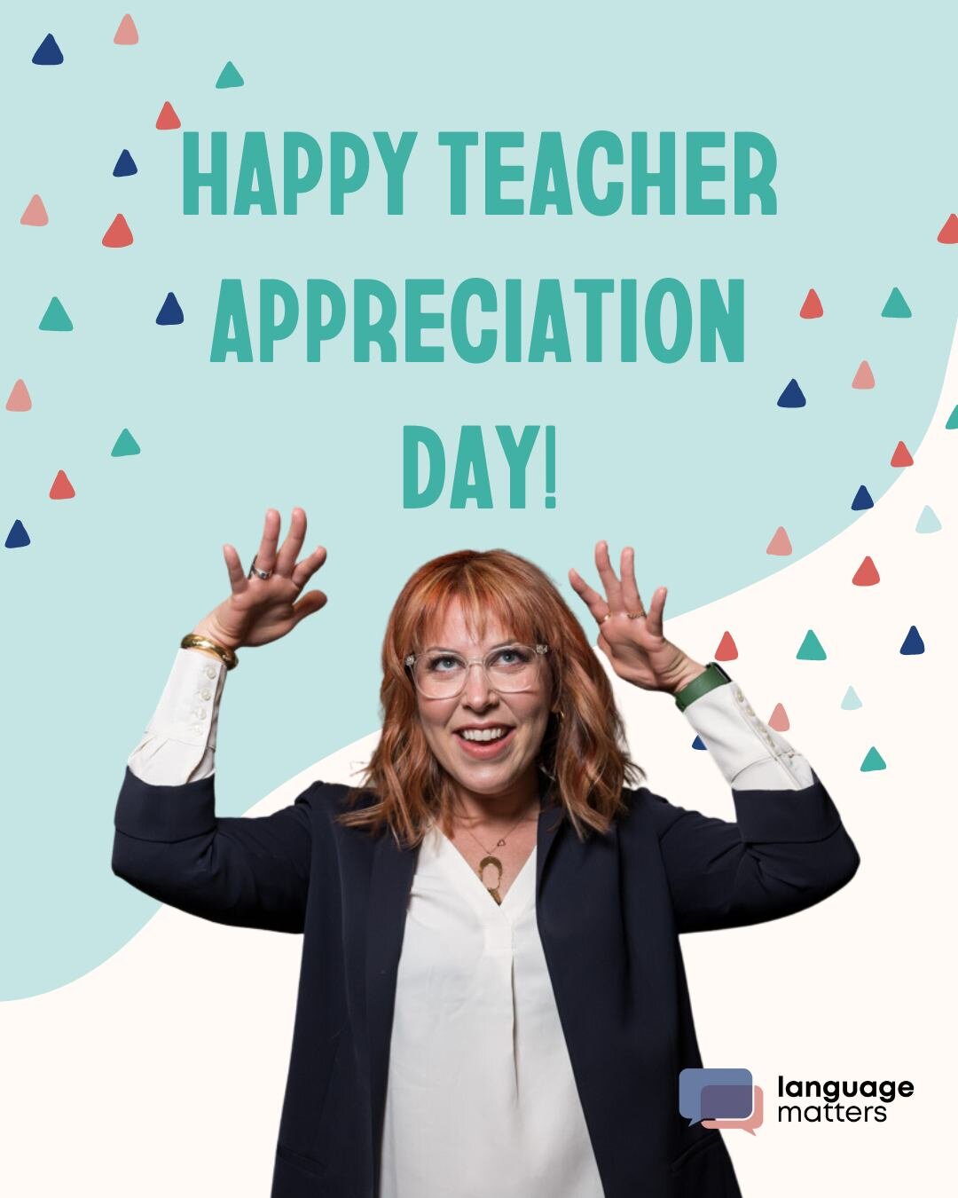 Happy Teacher Appreciation Day, colegas. 🎉📚💻

Today is a day to celebrate YOU and all the amazing work that you do to help students succeed. We see you, we appreciate you, and we are here to support you.

Thank you for all that you do!  Keep being