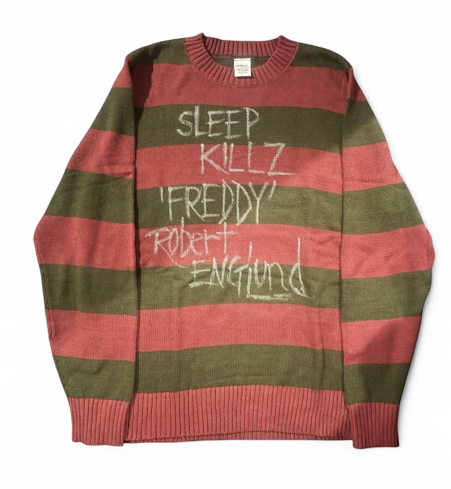 Robert Englund signed Freddy Krueger sweater