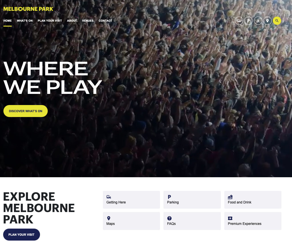 Melbourne & Olympic Parks Digital Strategy & Design