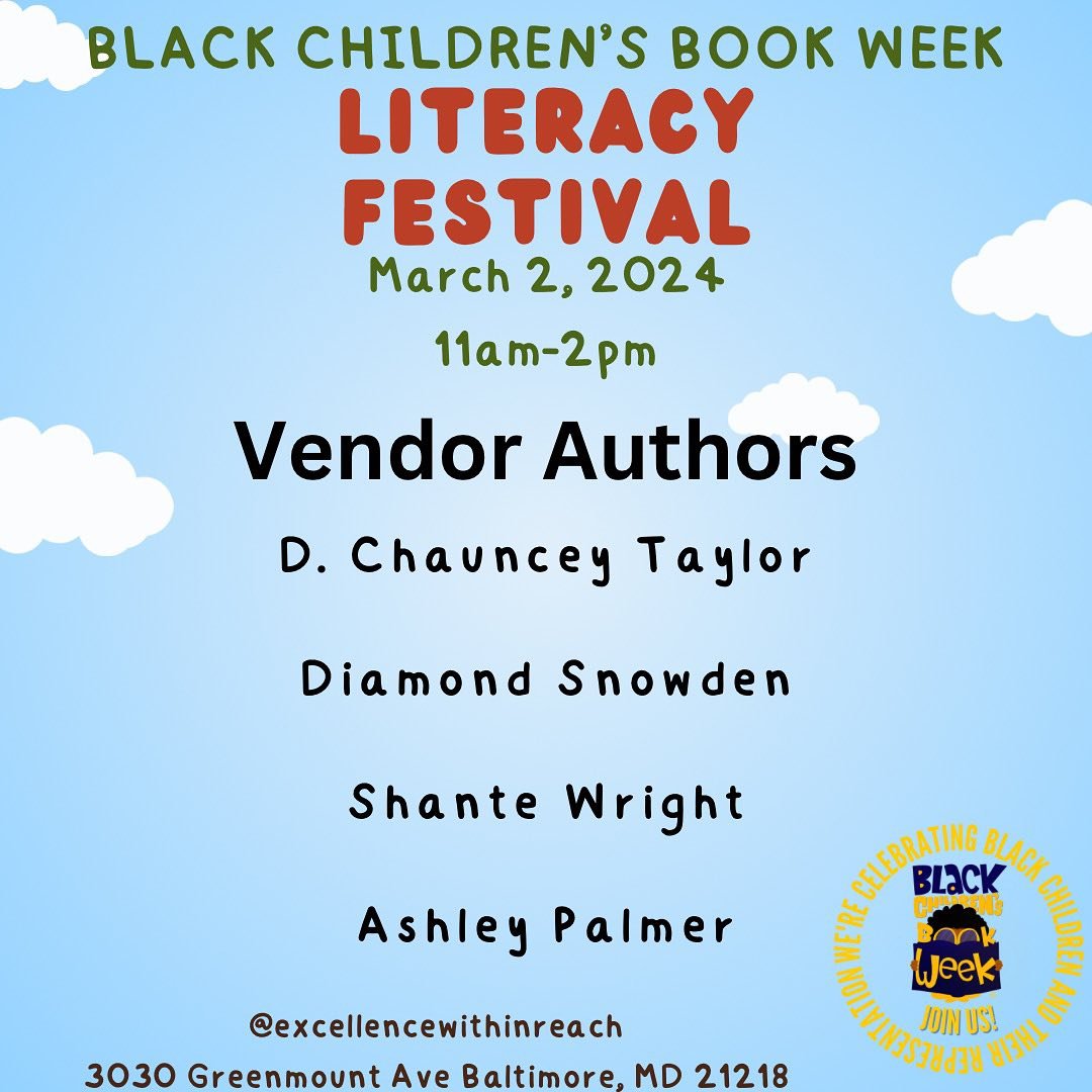Just a few days away! Come shop directly from these vendors during the EWR Literacy Festival in celebration of @blackchildrensbookweek ! Join us this Saturday, March 2, 2024 from 11:00 to 2:00.