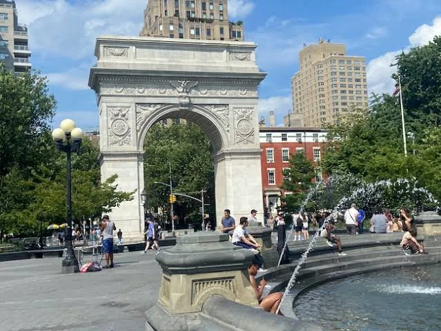 Washington Square Park Fountain Plaza