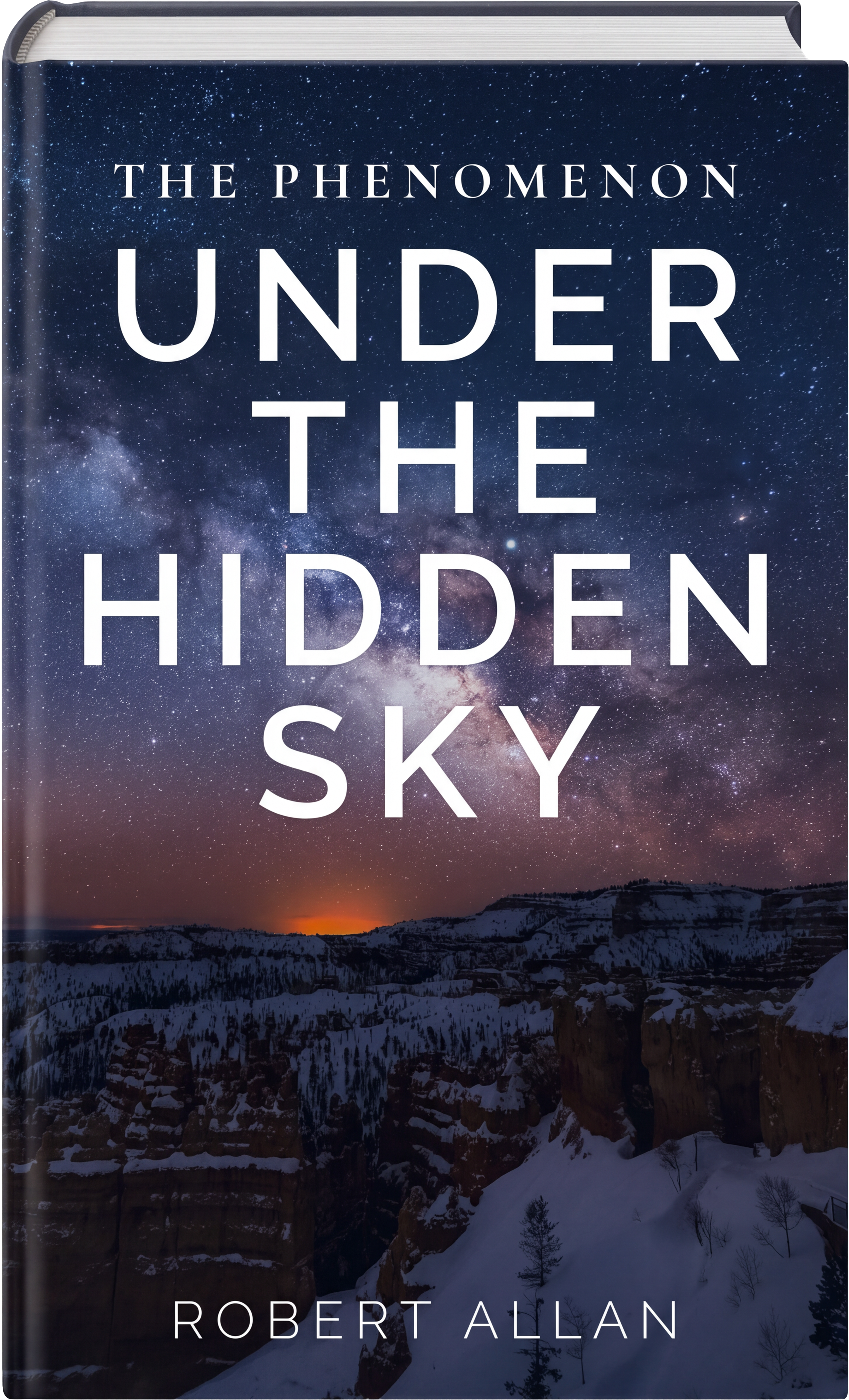 A hardcover copy of Under the Hidden Sky by Robert Allan