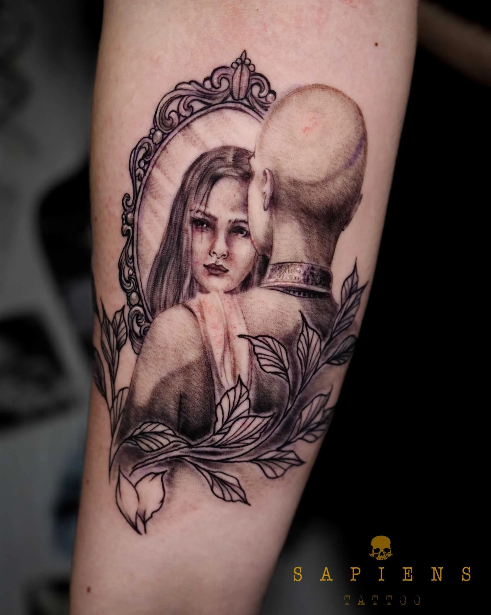 tatuaj finut pe antebrat pentru o fata