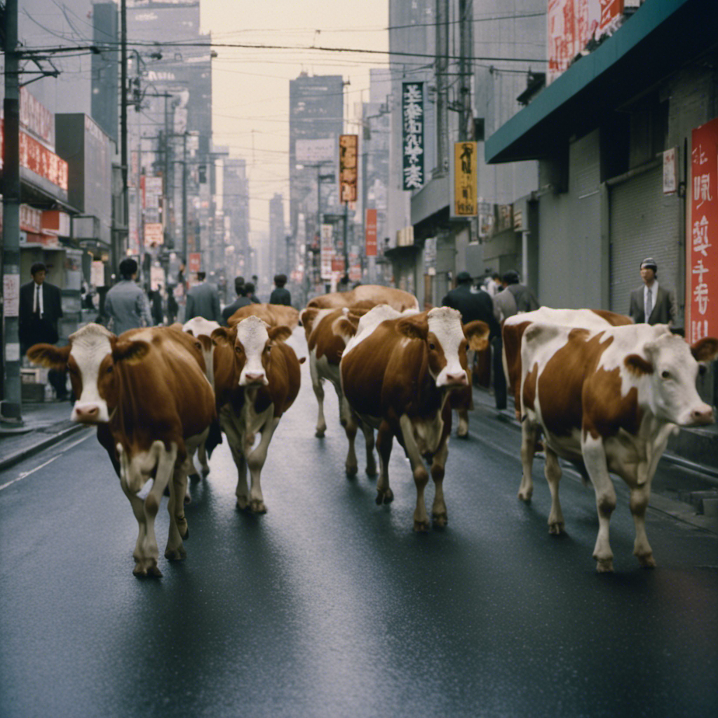 Cows walking along Tokyo city .jpg