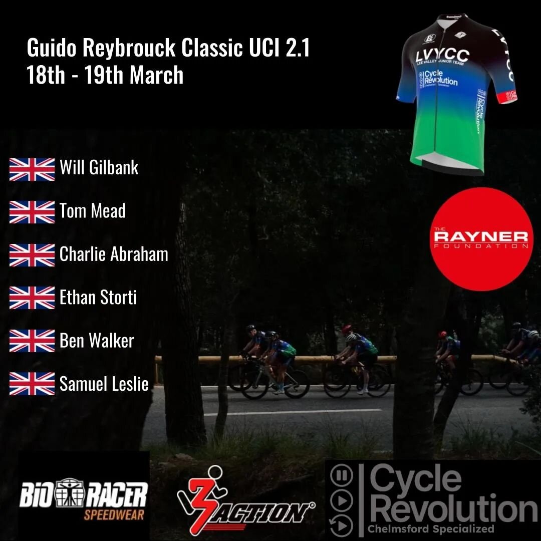 Guido Reybrouck Classic (UCI 2.1)

Our riders are racing at the Guido Reybrouck Classic this weekend at our first UCI race of the year. 

This year's edition now has a 11km ITT on the Saturday followed by the Classic 121km Road Race on the Sunday wit