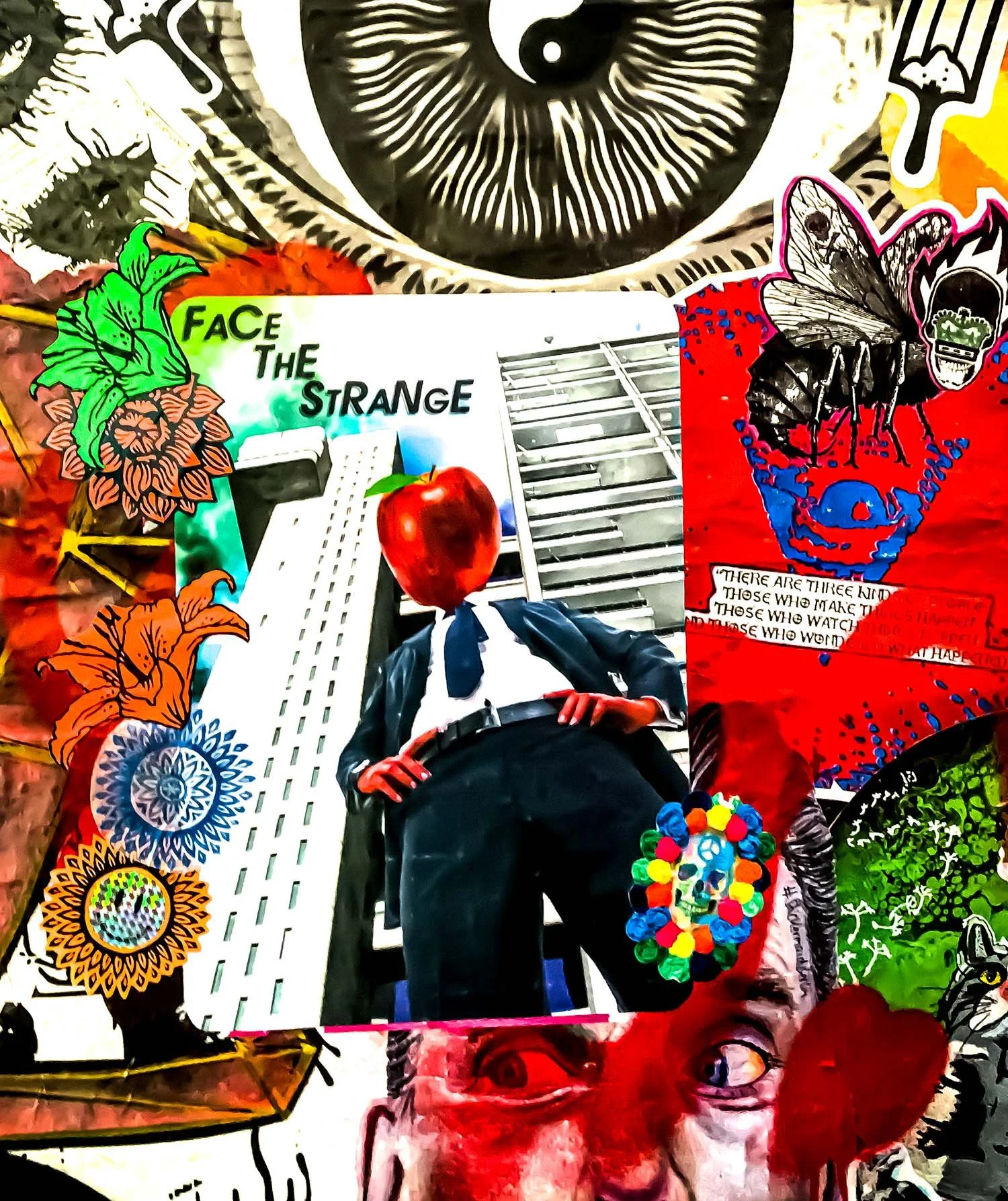    Contemporary graffiti in east London   