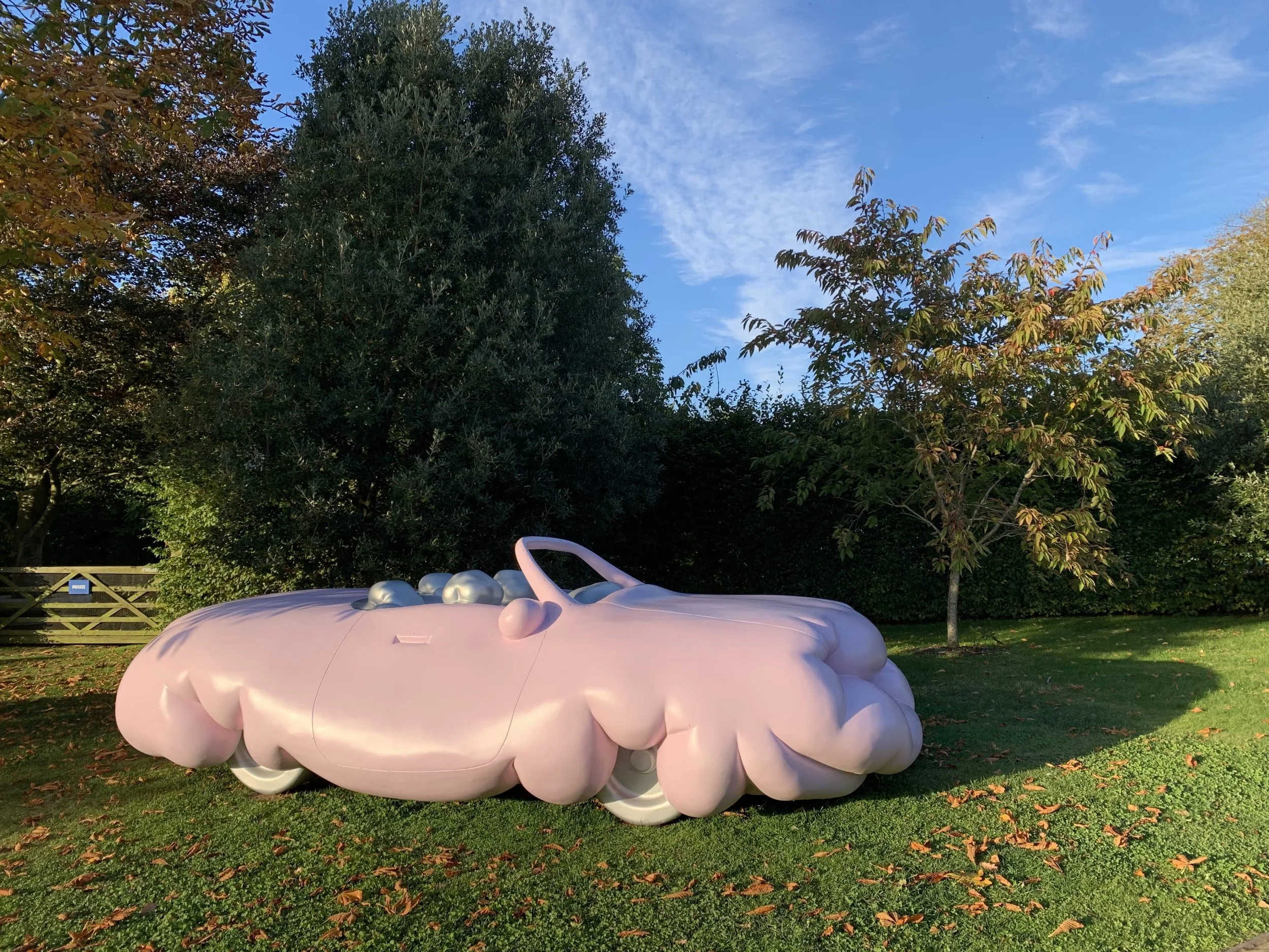    By Erwin Wurm at      Albion Fields      sculpture park   