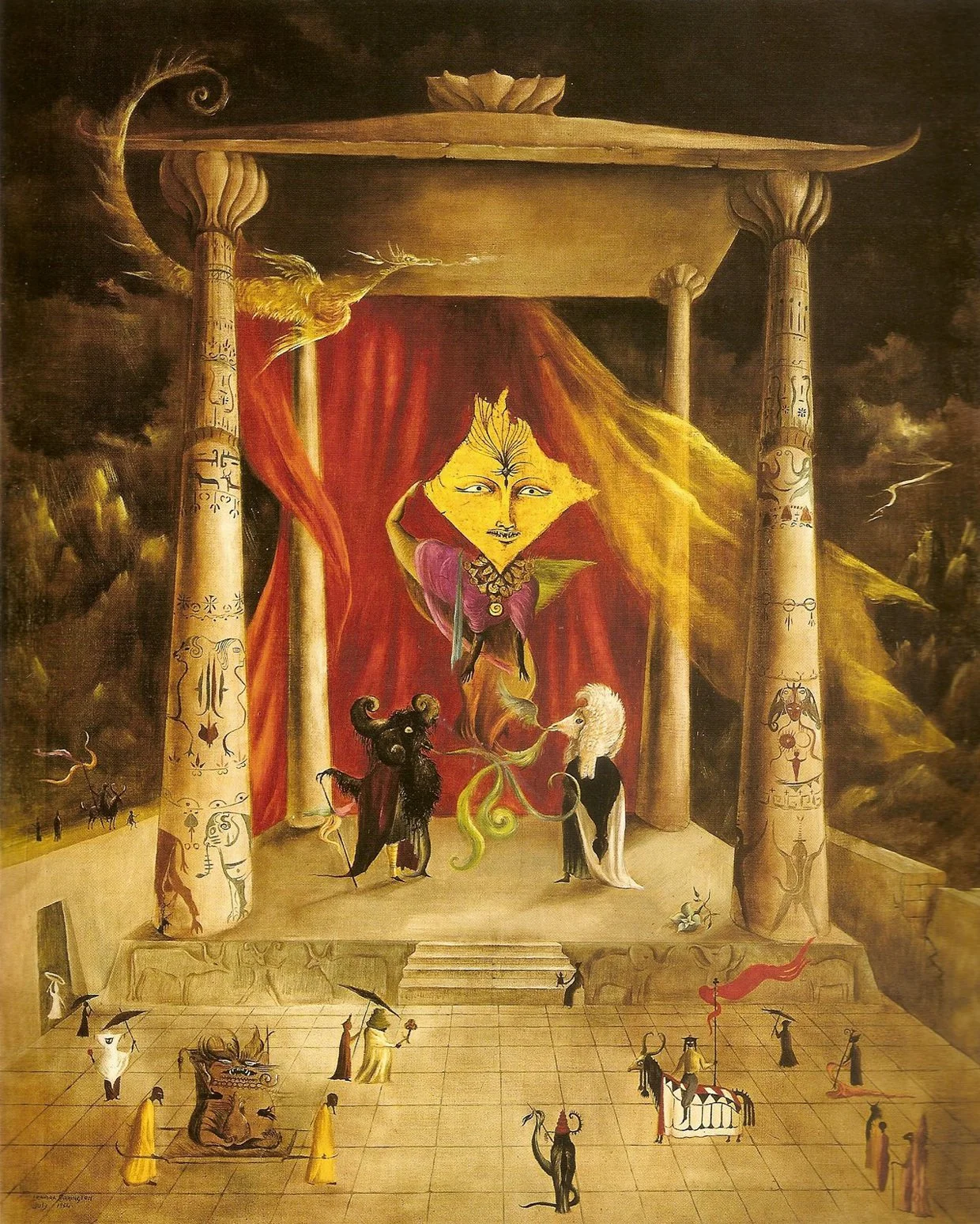    Leonora Carrington,    ‘The Temple of the Word’   