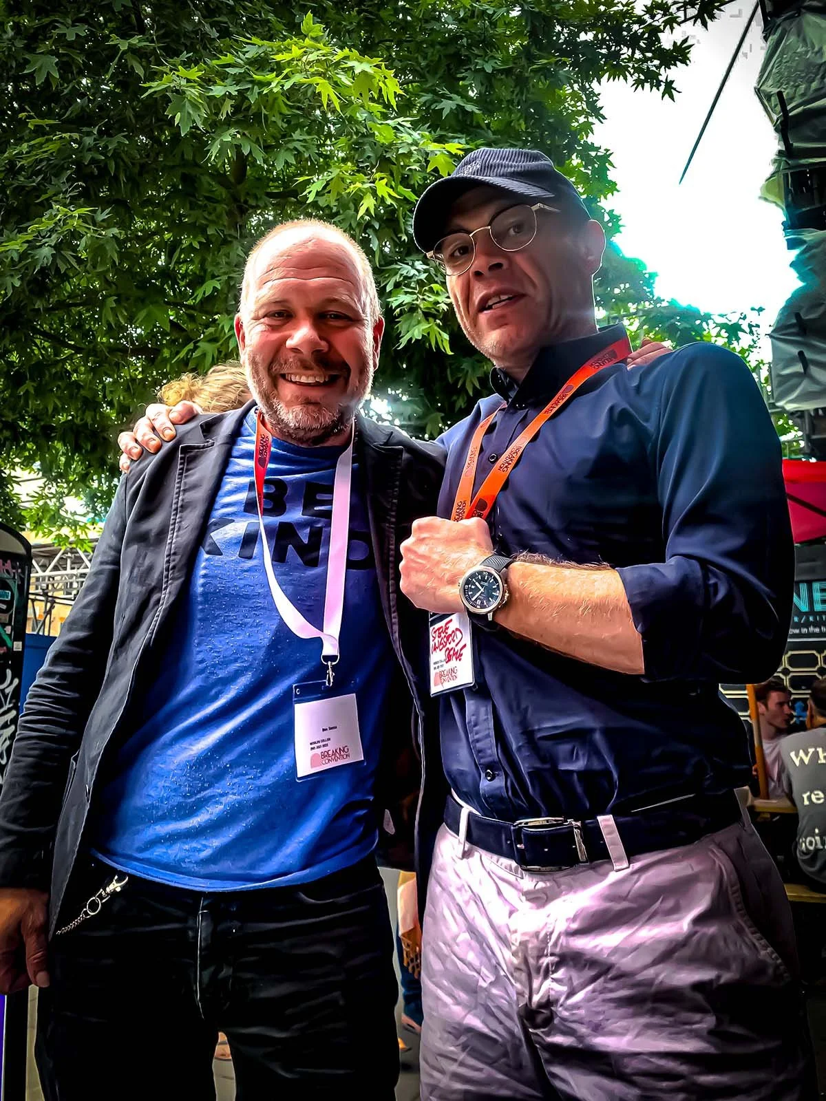    Myself and Dr Ben Sessa (right) at Breaking Convention 2022   