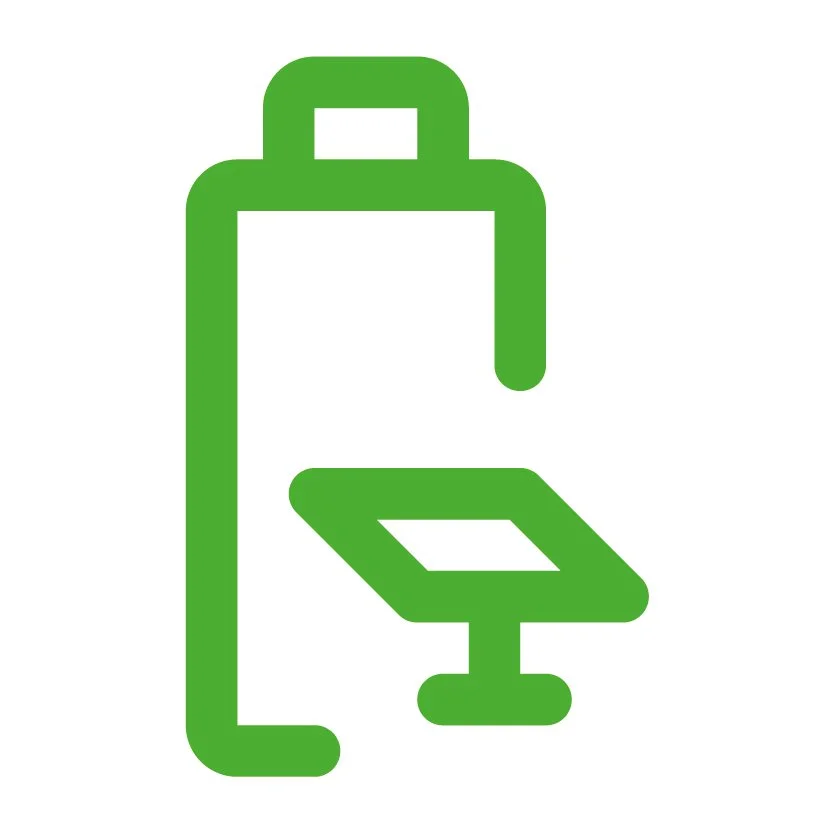 Combine energy storage with solar icon