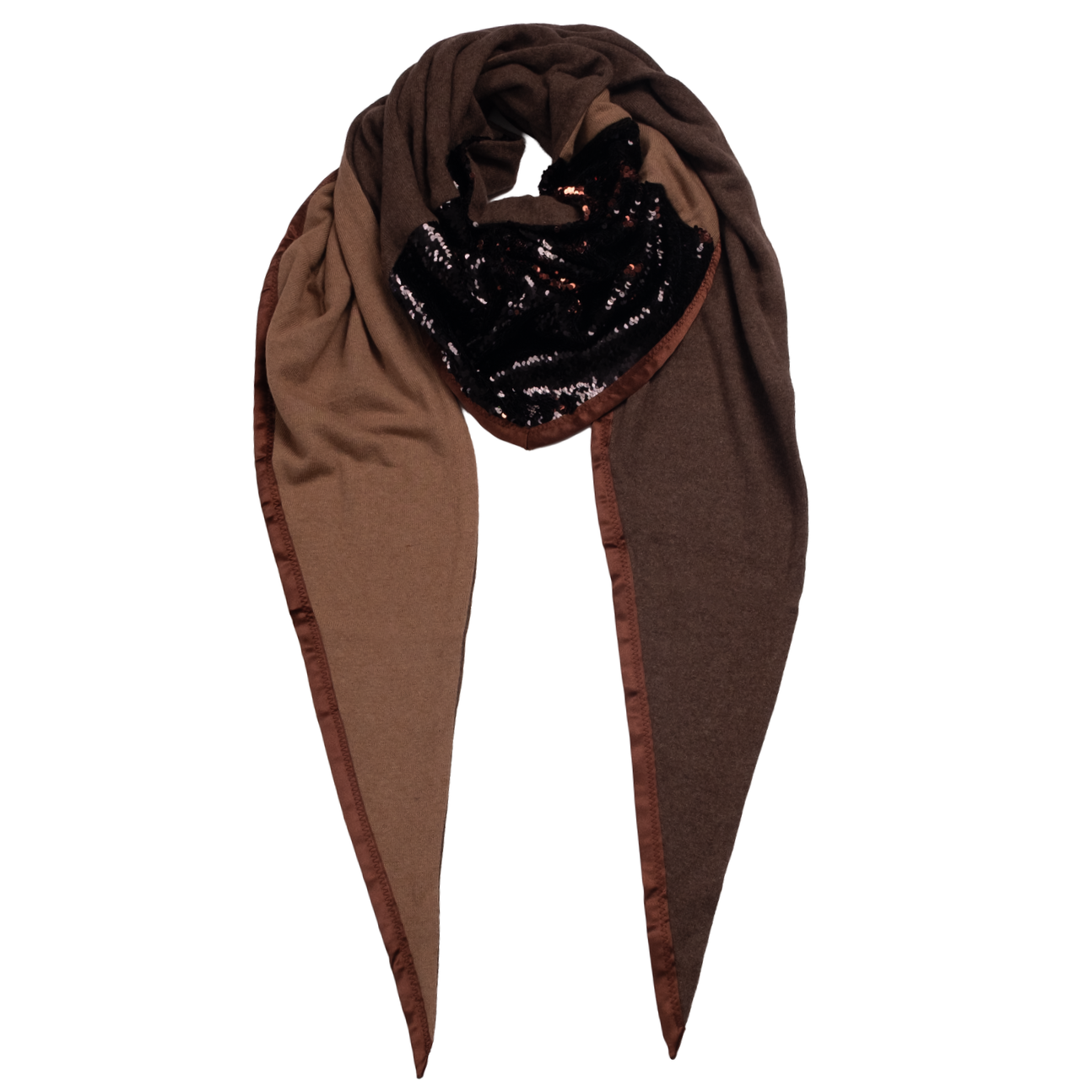 Longscarf Paillette Chocolat Brown