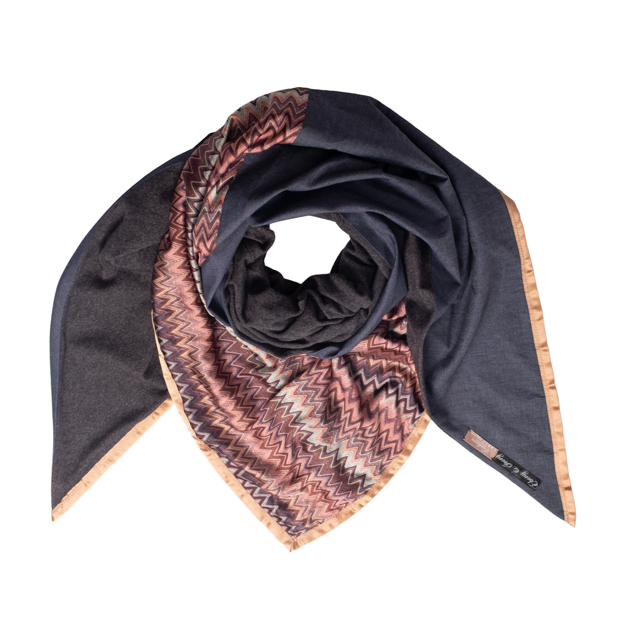 Trianglescarf XL Jeans Mix