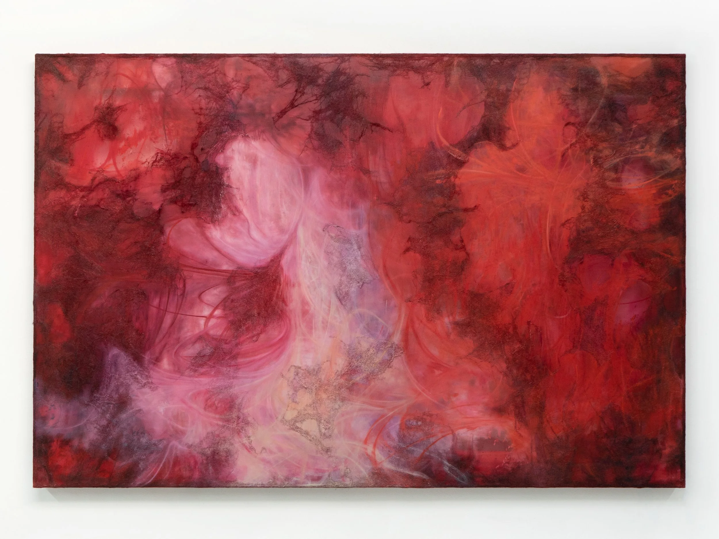 ‘𝘁𝗼 𝘂𝗻𝗿𝗲𝗾𝘂𝗶𝘁𝗲𝗱 𝗹𝗼𝘃𝗲’
oil and mixed media on organza
80x120cm, 2026