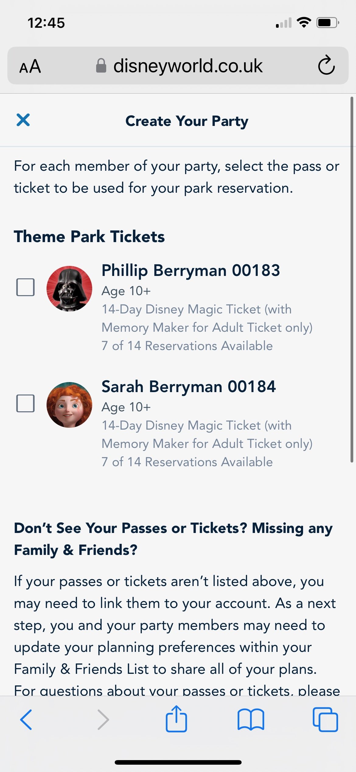 Disney World App & Park Reservations — Berryman Adventures