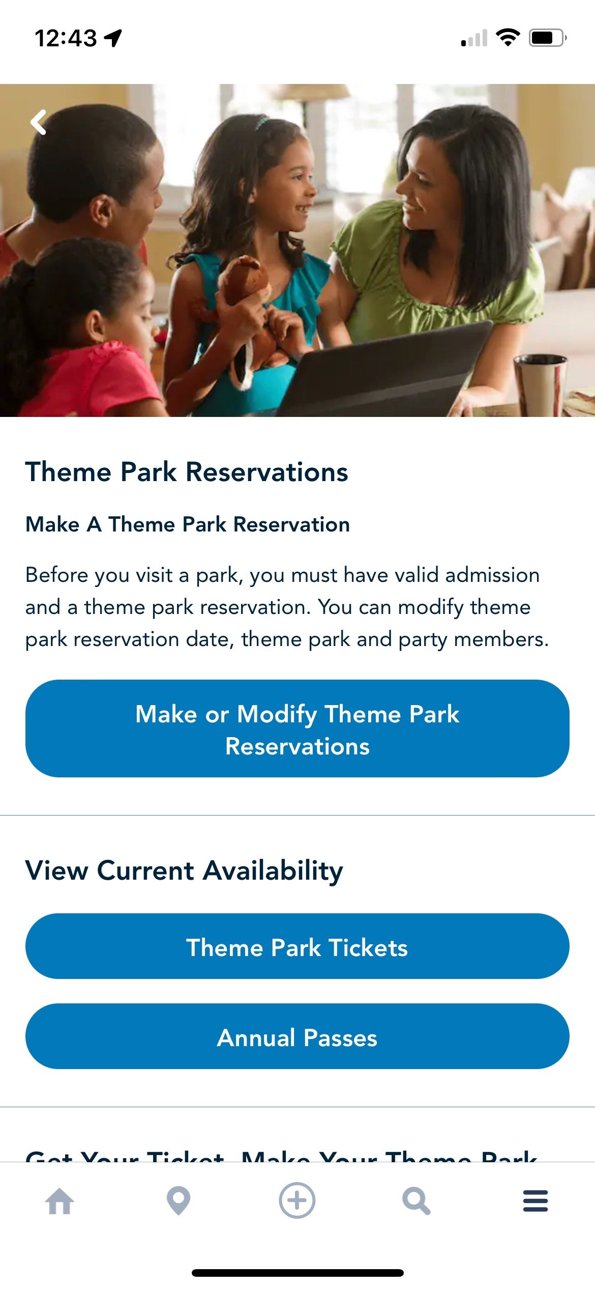 Disney World App & Park Reservations — Berryman Adventures