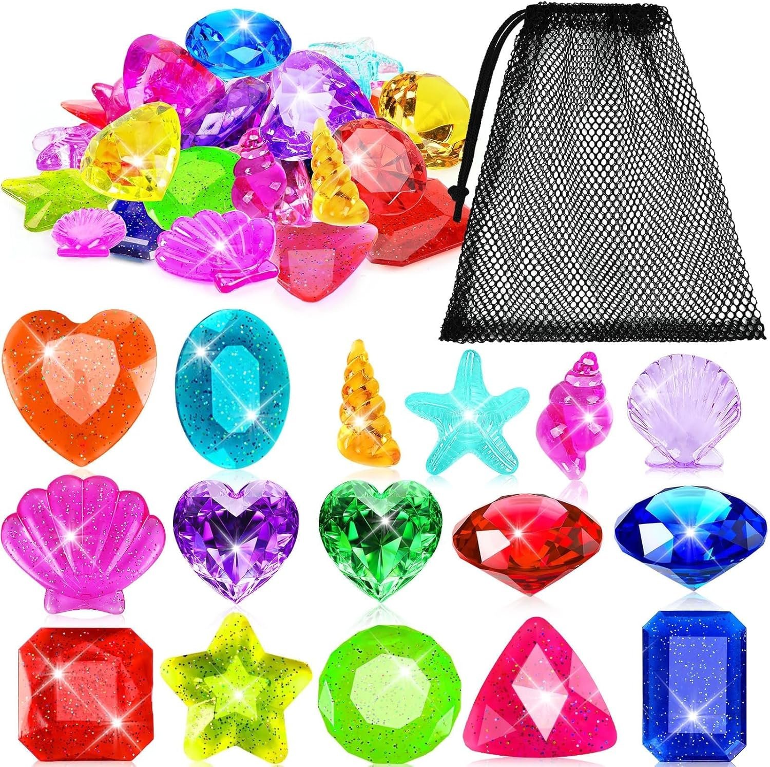There is nothing more fun to dive for than treasures!