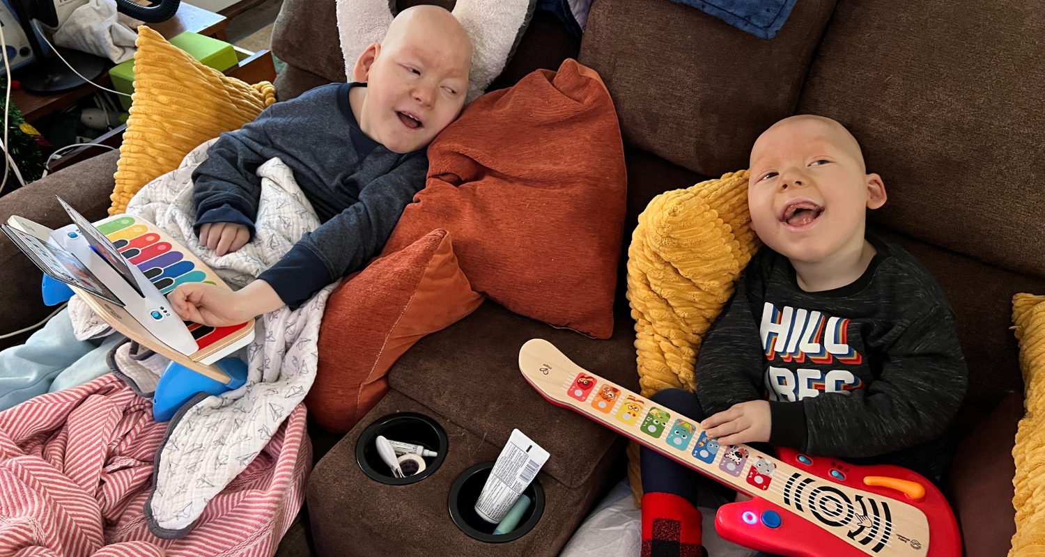 Margot and Cary starting a family band (2023).