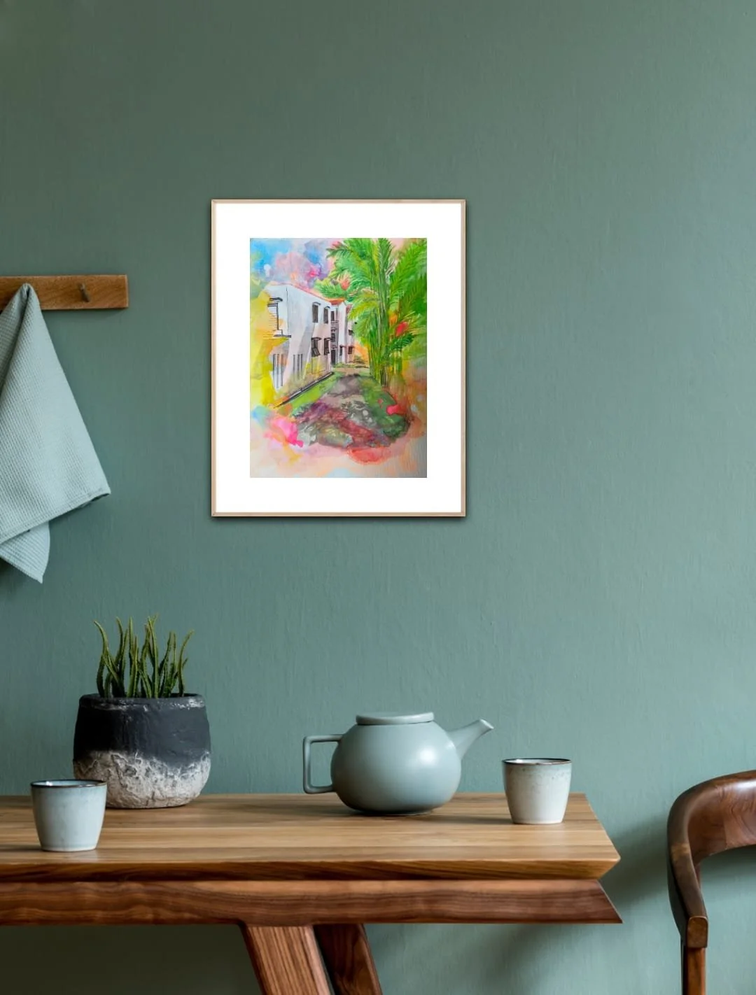 artstudioaparna-figurative-art-Somewhere in Emerald Hill 1. Singapore streets and lanes.