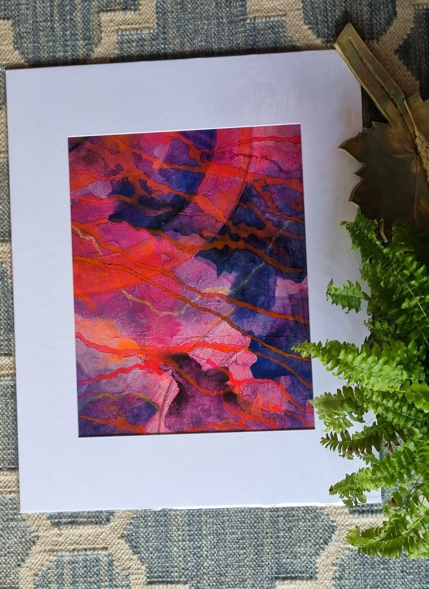 Colour Crush 2 is an abstract artwork with acrylic colours on 300 GSM paper