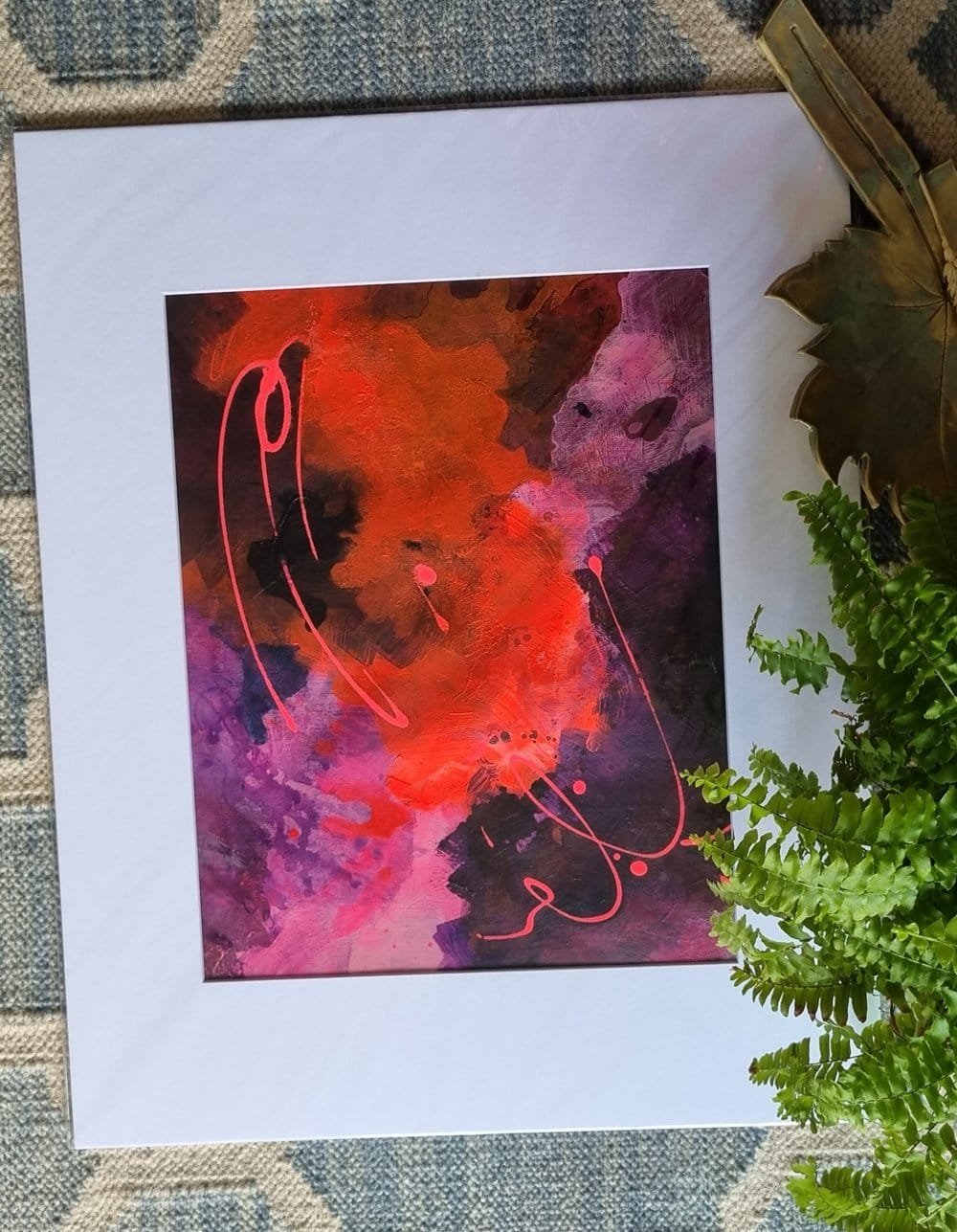 Colour Crush 1 is an abstract artwork with acrylic colours on 300 GSM paper