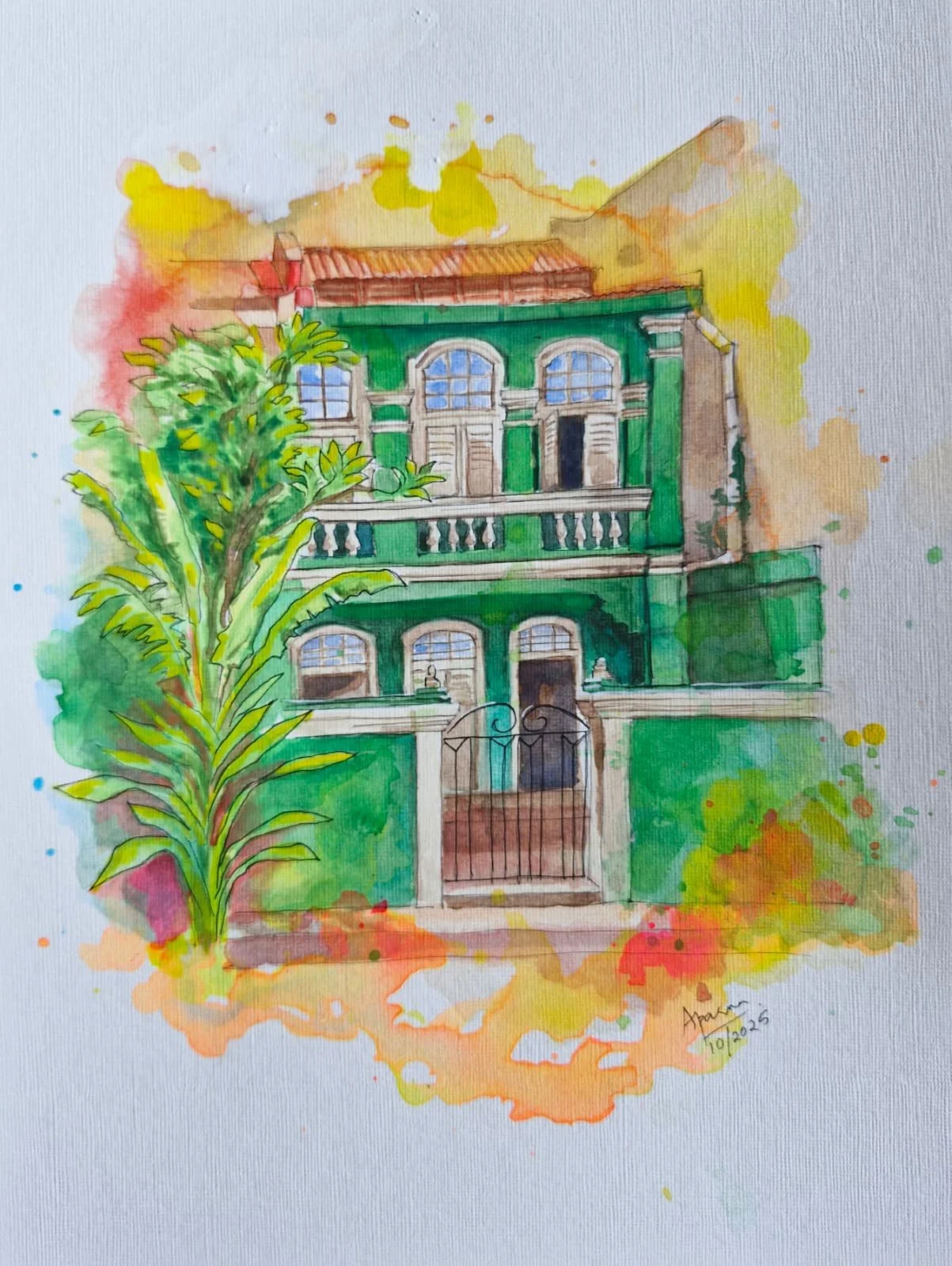 artstudioaparna-figurative-art-Shophouse at Bukit Pasoh Road, Singapore 1-1.jpeg