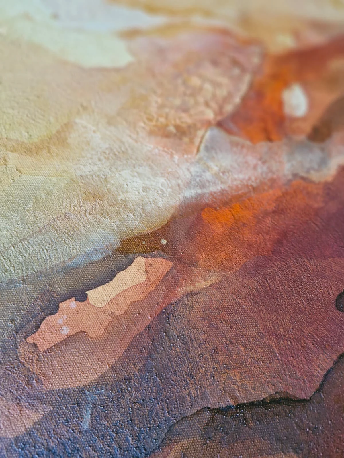 artstudioaparna abstract art Mrida series. Abstract, textural art in earth tones.