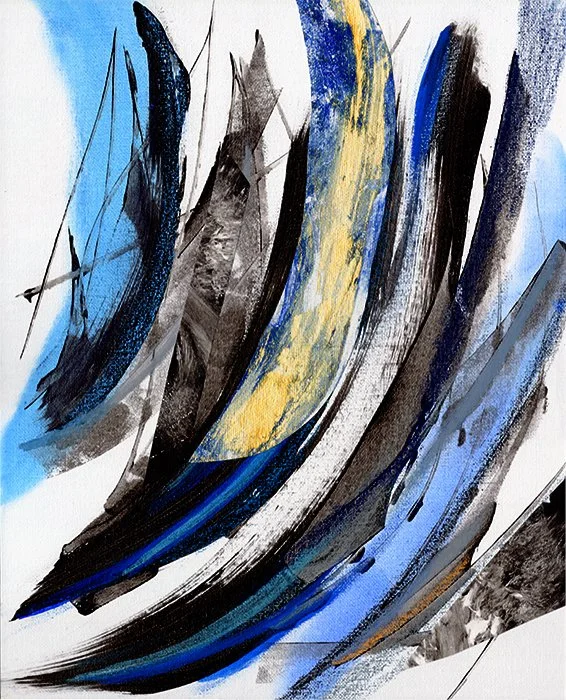 Kazuhiko - (Black Ink Monotype, Pan Pastel, and Collage) 11in x 14in on Canvas Panel.

This piece was inspired by the manga Clover, and it's main character Kazuhiko.