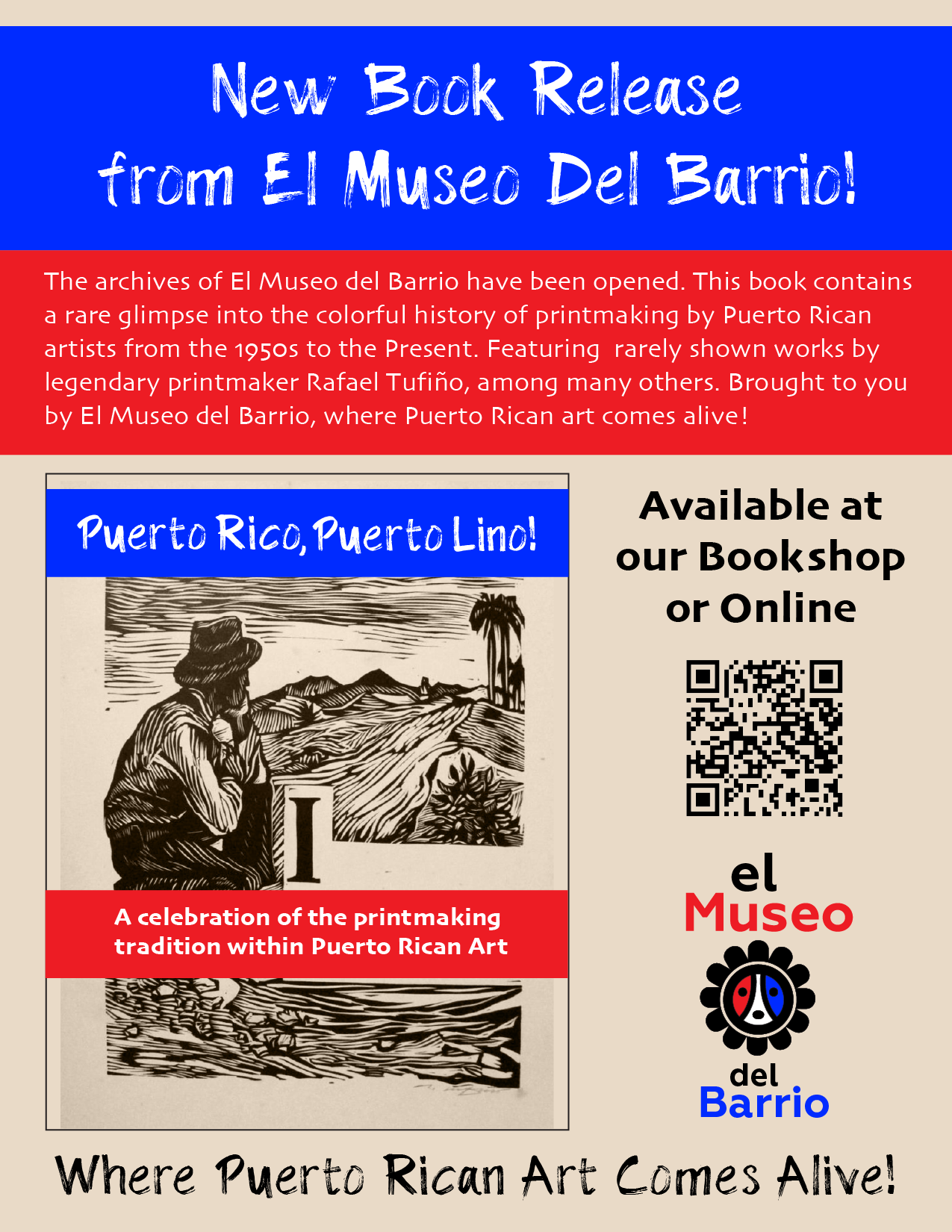 Sample Full Page Ad for New Book by El Museo del Barrio