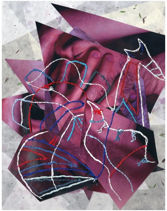 The Quiet Puerto Rican Series - 3 of 3
(Digital Self-portrait Photography, Collage, and Embroidery)