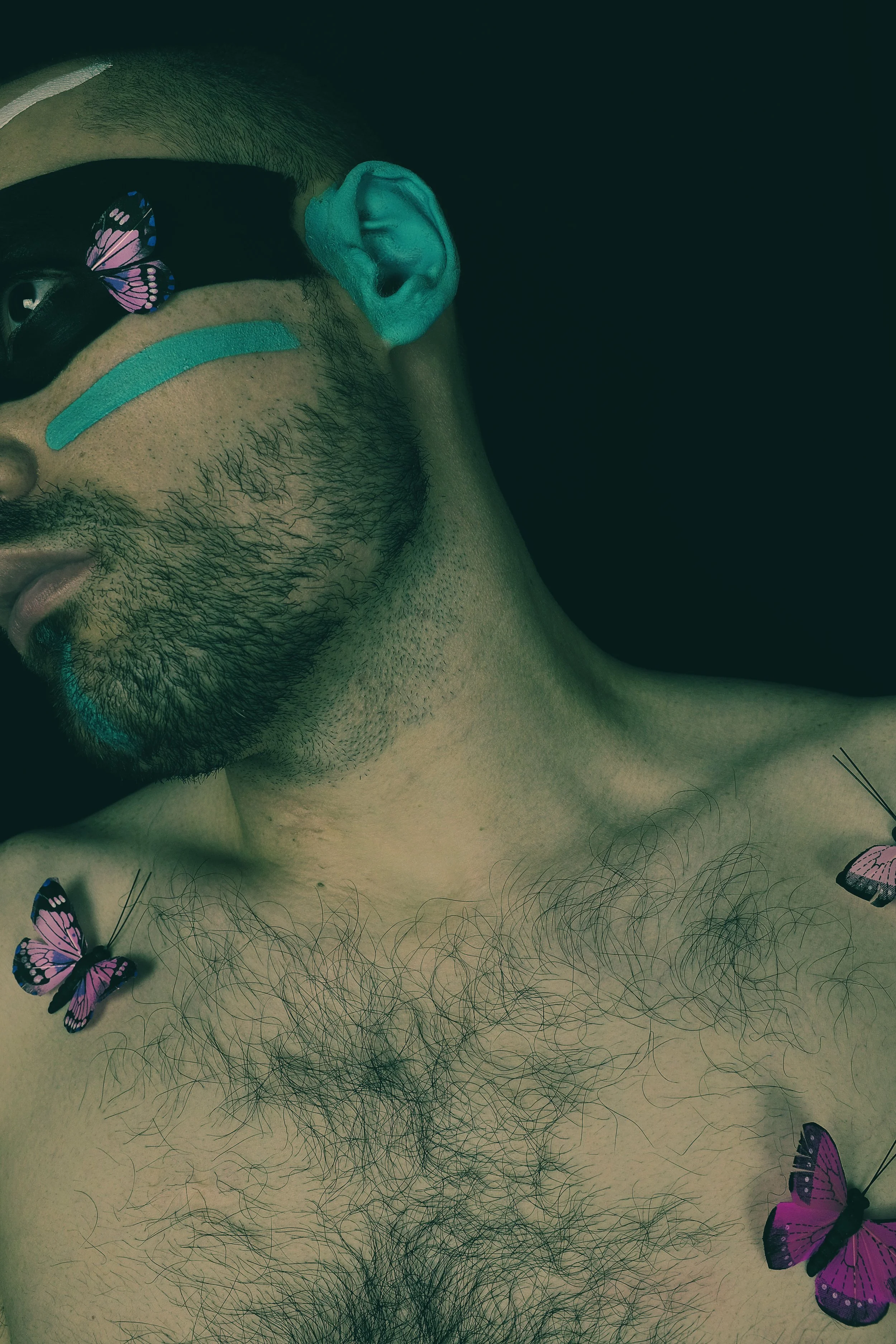 From the book - The [Masc] We Wear - Thoughts of Flying - Studio Self-Portrait Digital Photography