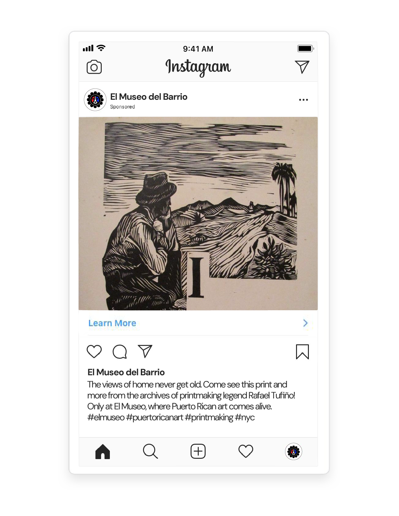 Sample Instagram Ad 3 for El Museo del Barrio