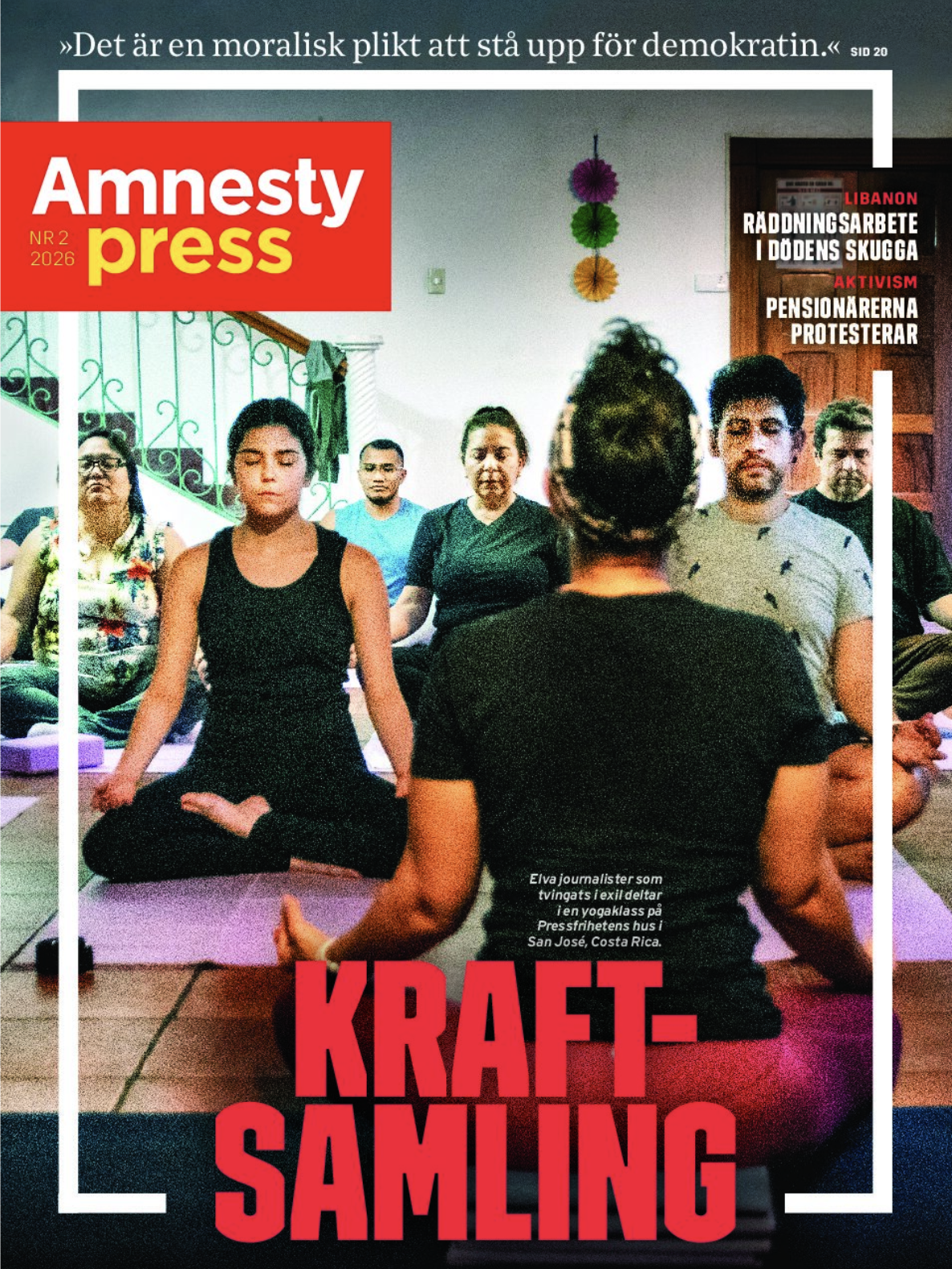 For 80 years, Costa Rica has been a refuge for  human rights defenders. The role is now changing. Cover story for Amnesty Press, Sweden, June 2026. Click image for link.