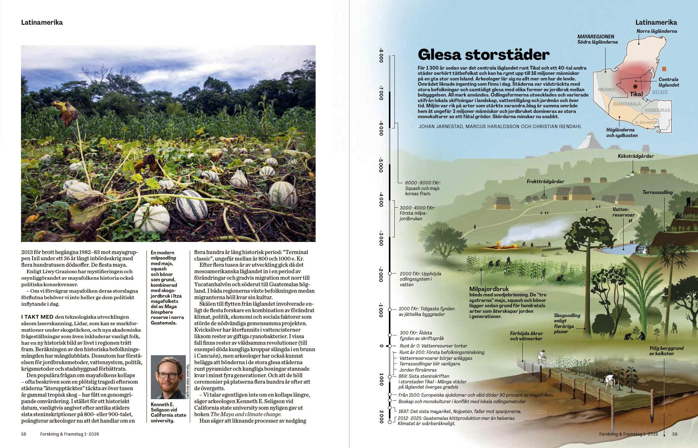 This is what we can learn from the Maya peoples' about sustainable agriculture. Forskning & Framsteg 1/2026, January 2026. Click image for link