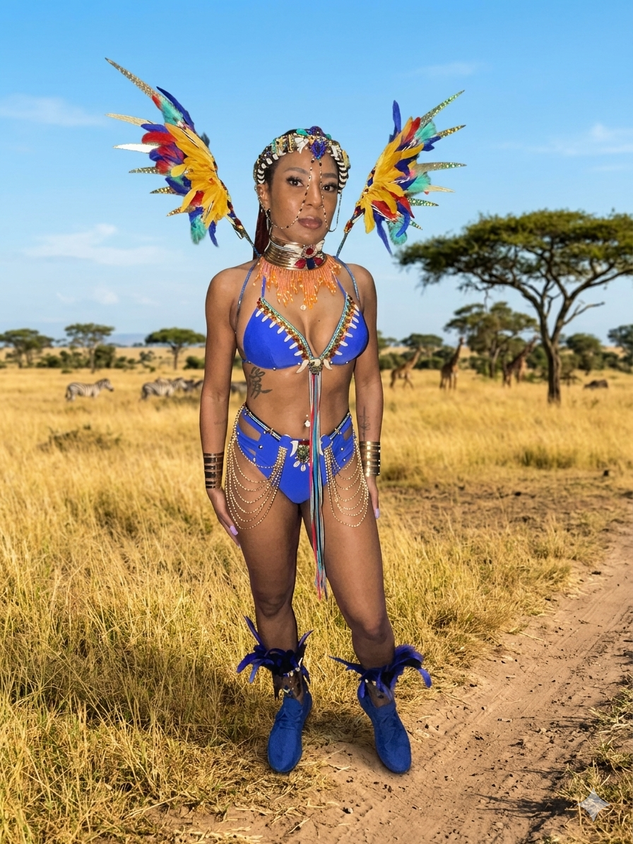 Strictly Vibes Royal High Waist Bikini